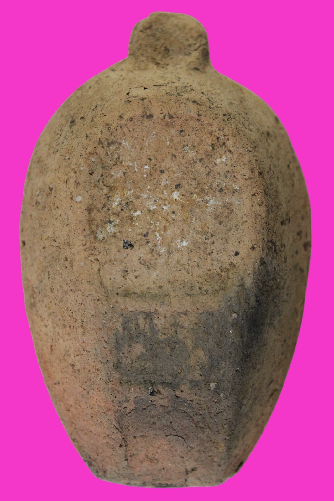 Ancient Holy Land Oil Lamp Artifact 2 Hidden Christian Crosses 300-600 AD COA 79