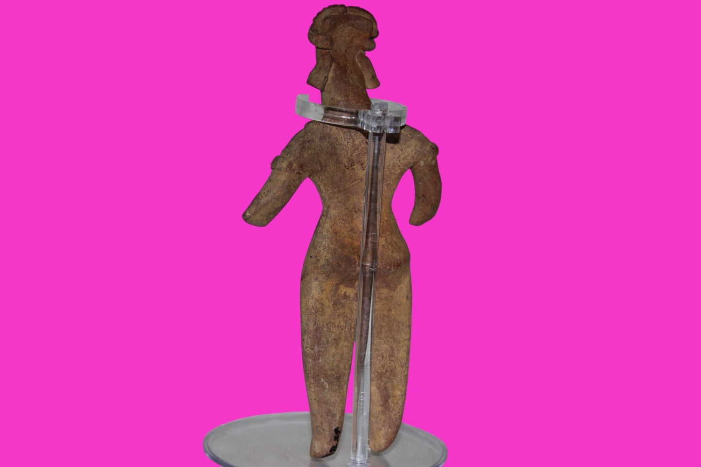 Pre Columbian Artifact 6 in Male Shaft Tomb Figure Colima Mexico 100BC COA 273