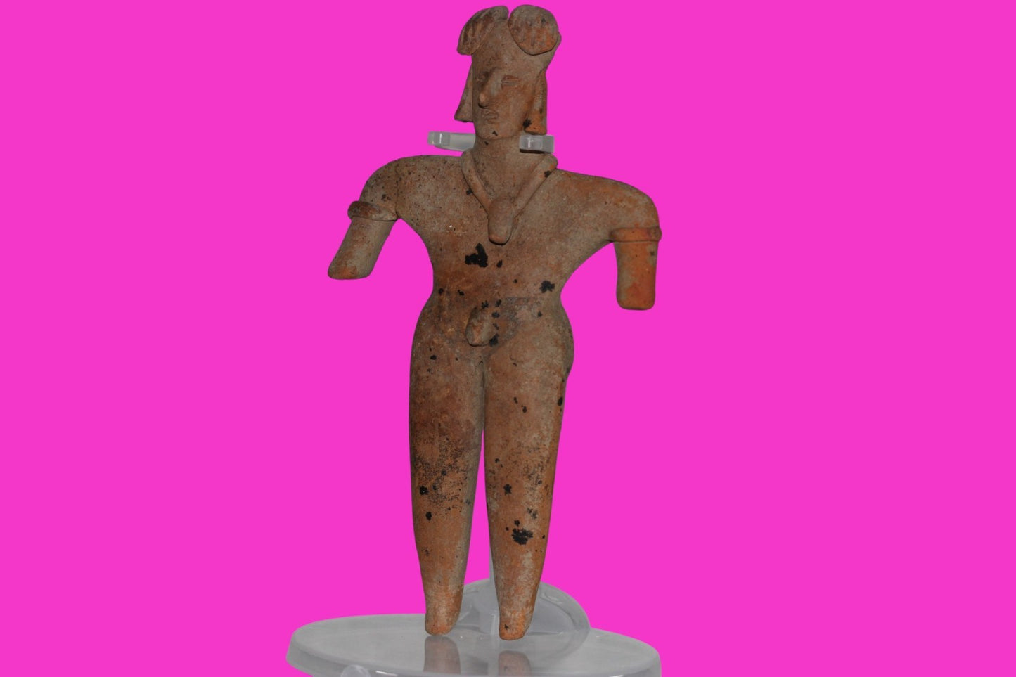 Pre Columbian Artifact 6 Inch Shaft Tomb Figure Colima Mexico 100 BC COA 235