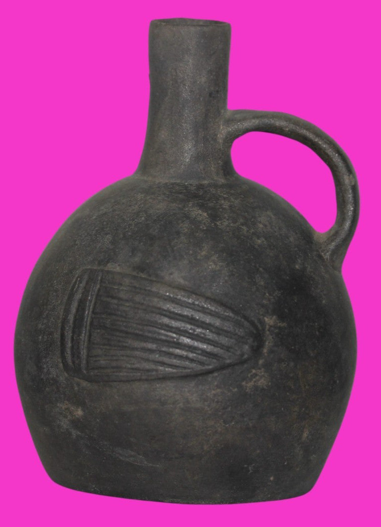 Pre Columbian Artifact Authentic Inca Water Vessle 1425 to 1500 AD Peru COA 219