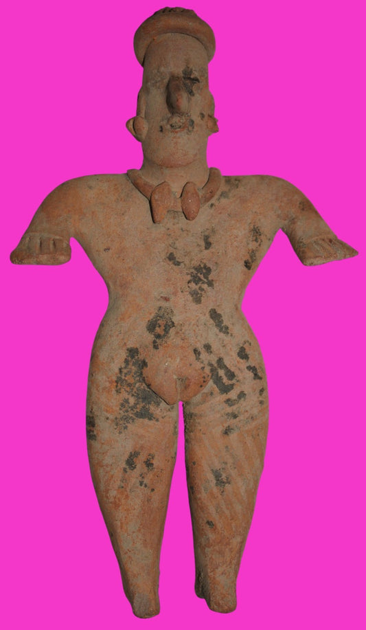 Pre Columbian Artifact 7 in Female Shaft Tomb Figure Colima Mexico 100BC COA 270