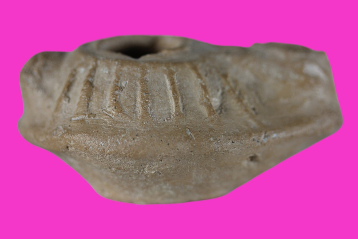 Ancient Holy Land Oil Lamp Artifact Jesus Christ Homeland 100 - 400 AD COA L12