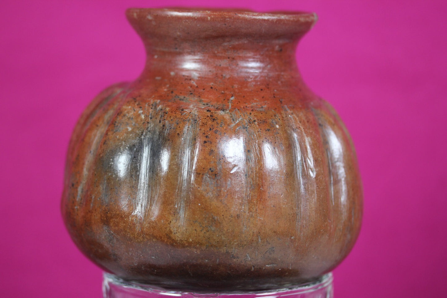 Pre Columbian Artifact Colima 300 BC-300 AD Gadrooned Jar Authentic COA J14