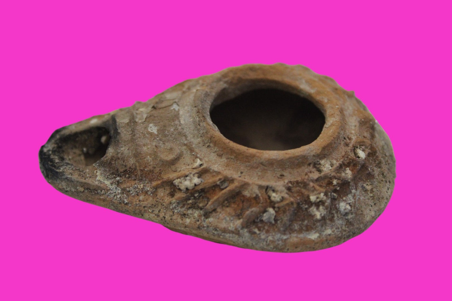 Ancient Holy Land Oil Lamp Artifact From Jesus Christ Home Land 100-500AD COA 63