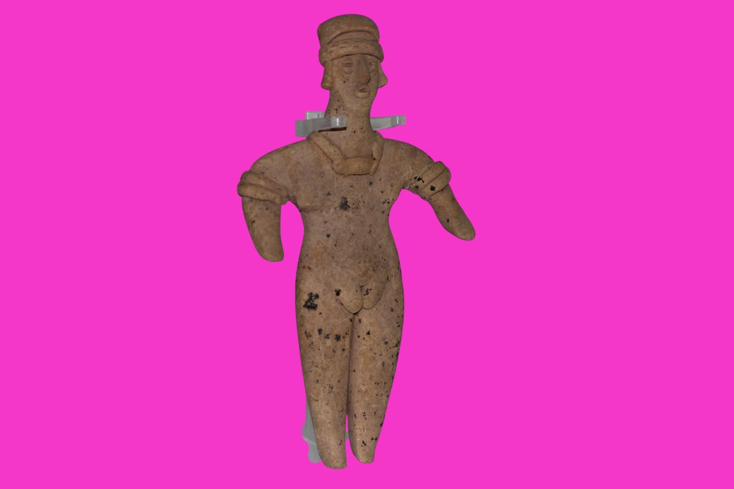 Pre Columbian Artifact 6 inch Female Tomb Figure Colima Mexico 100 BC COA 259