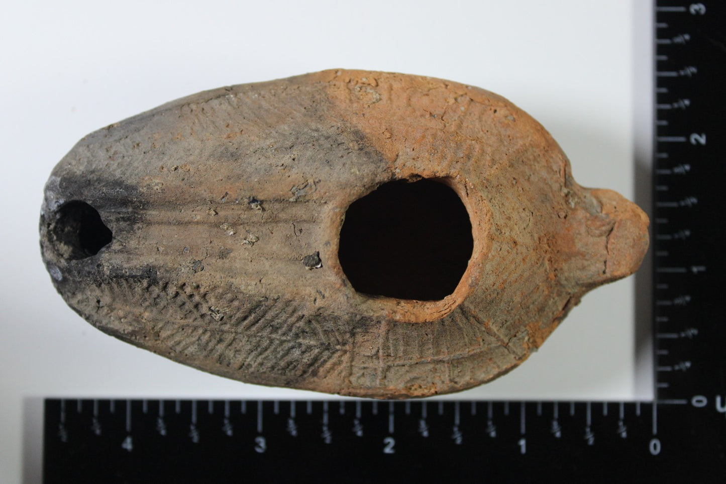 Oil Lamp Holy Land Ancient Artifact Jesus Christ Home Israel 300-600 AD COA 118