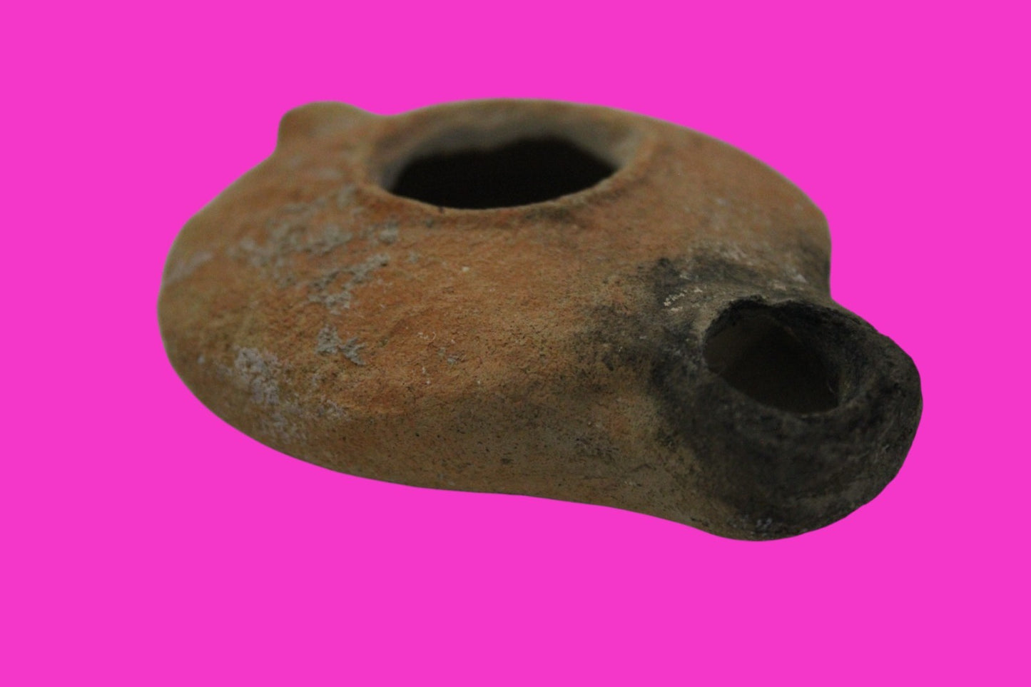 Ancient Holy Land Oil Lamp Artifact Jesus Christ Home Land 100BC-100AD COA 48