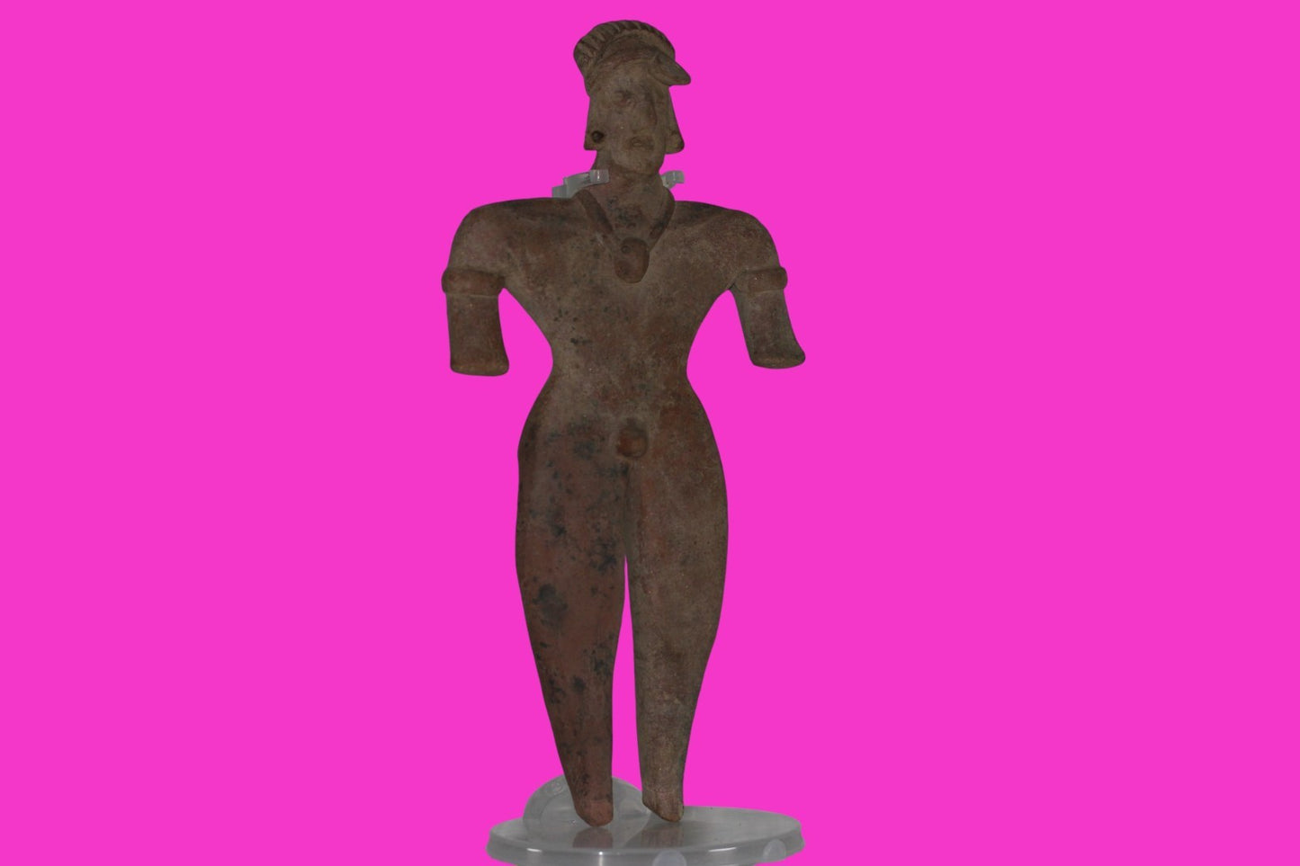 Pre Columbian Artifact Huge 9 Inch Tall Tomb Figure Colima Mexico 100 BC COA 233