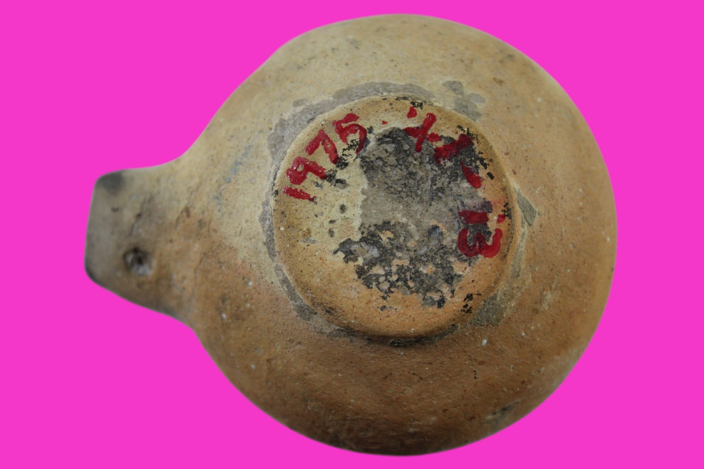 Ancient Holy Land Oil Lamp Artifact Jesus Christ Homeland 100 - 400 AD COA L05