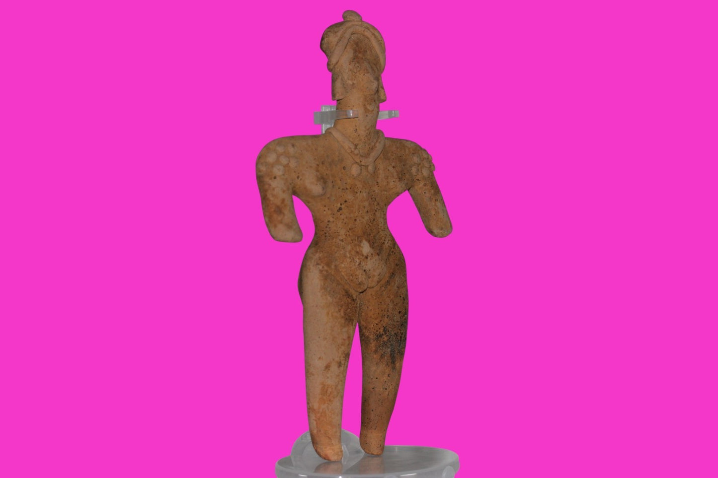 Pre Columbian Artifact BIG Female Shaman Tomb Figure Colima Mexico 100BC COA 237