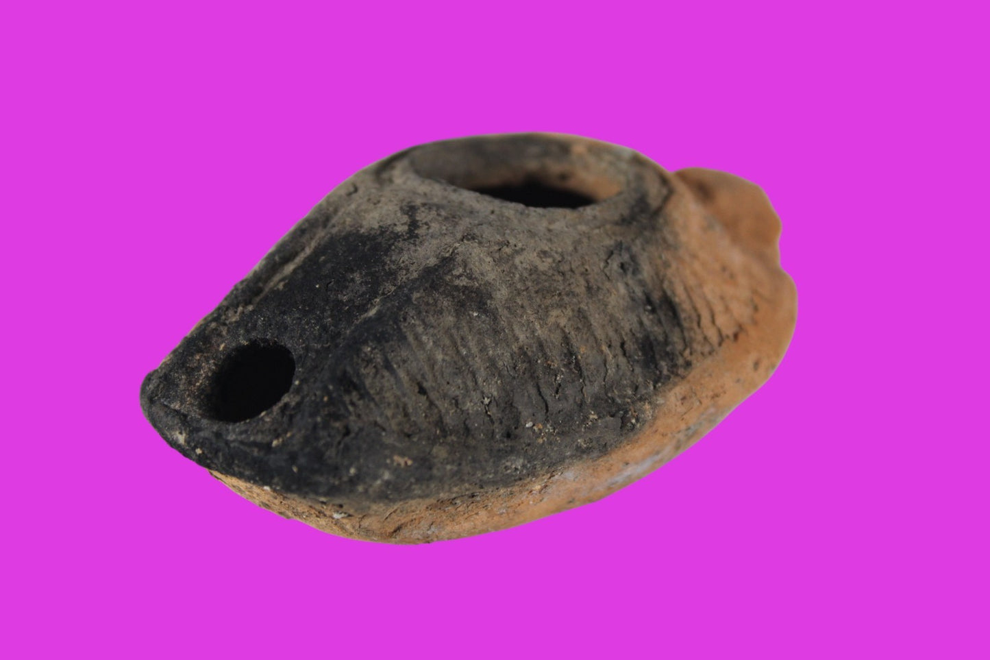 Ancient Holy Land Oil Lamp Artifact Jesus Christ Home Israel 300-600 AD COA 133