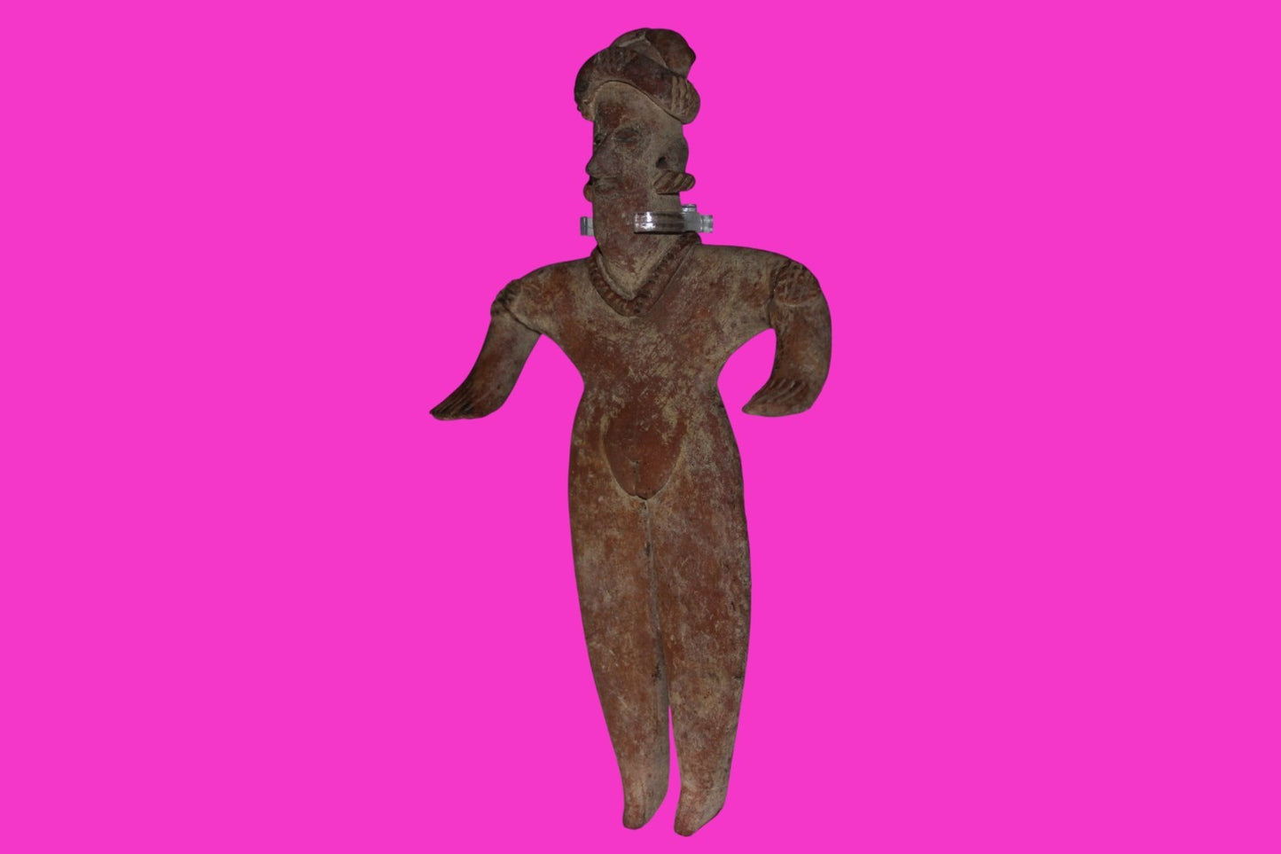 Pre Columbian Artifact 9 in Female Shaft Tomb Figure Colima Mexico 100BC COA 275