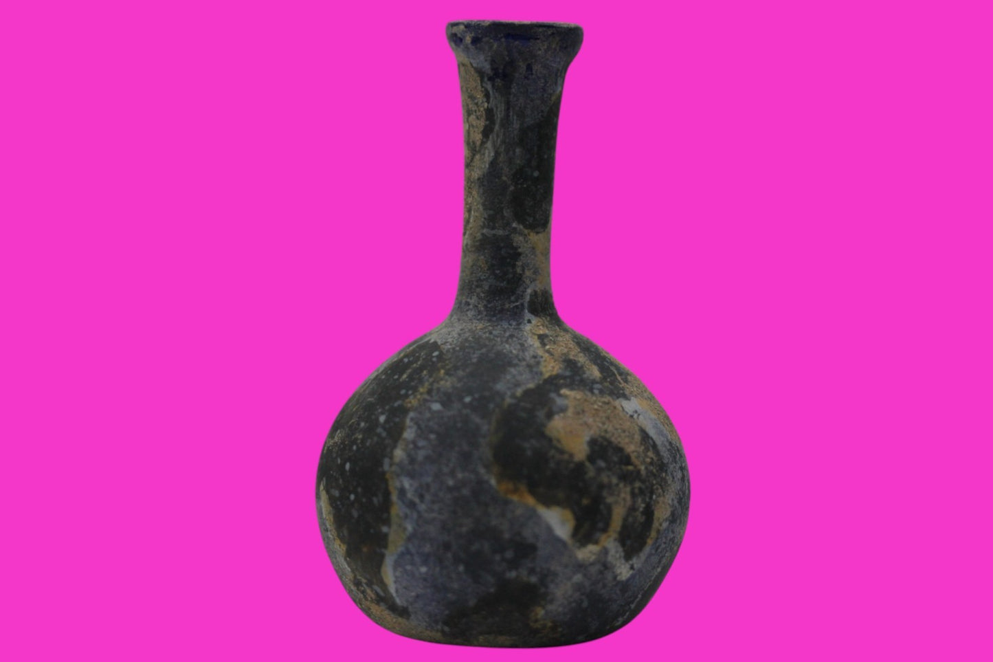 Ancient Holy Land Glass Bottle Authentic Artifact 100-300 AD Roman Era COA J21