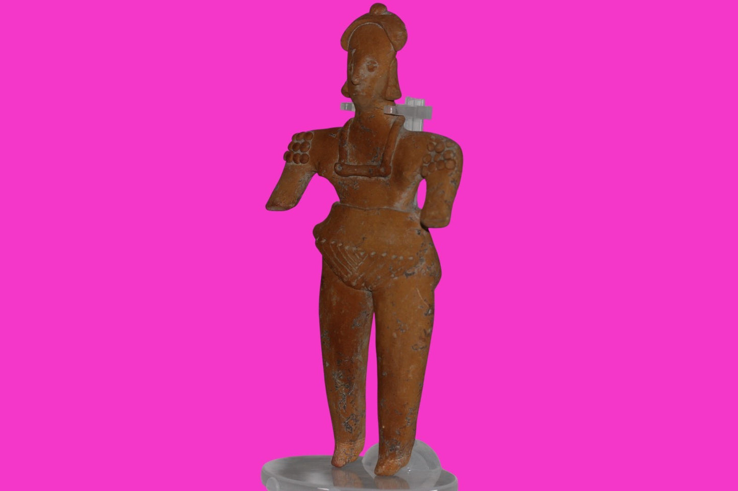 Pre Columbian Artifact BIG Female Shaman Tomb Figure Colima Mexico 100BC COA 248