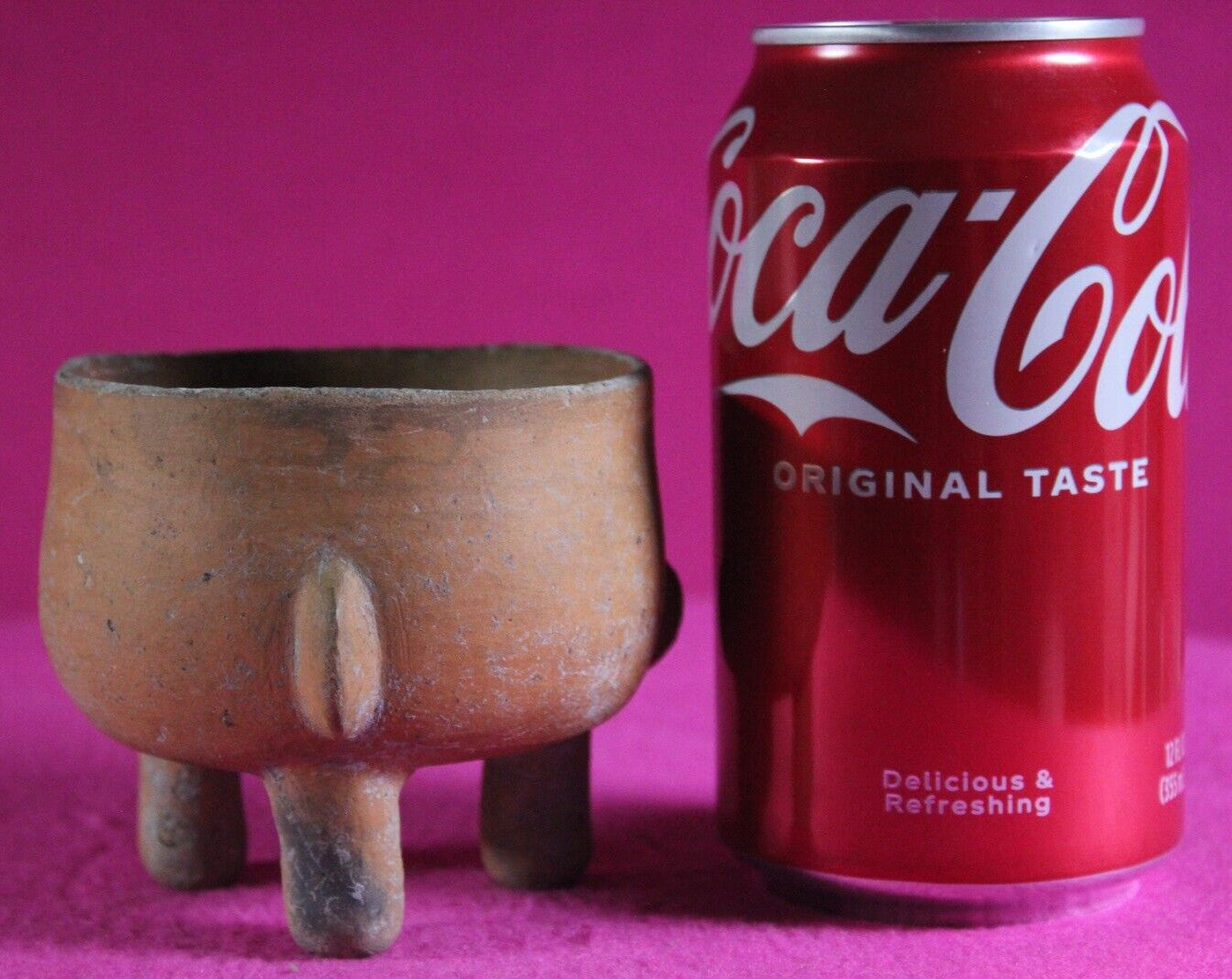 Pre Columbian Artifact Authentic Mini Tripod Bowl 1000-1400 AD Nicaragua COA J93