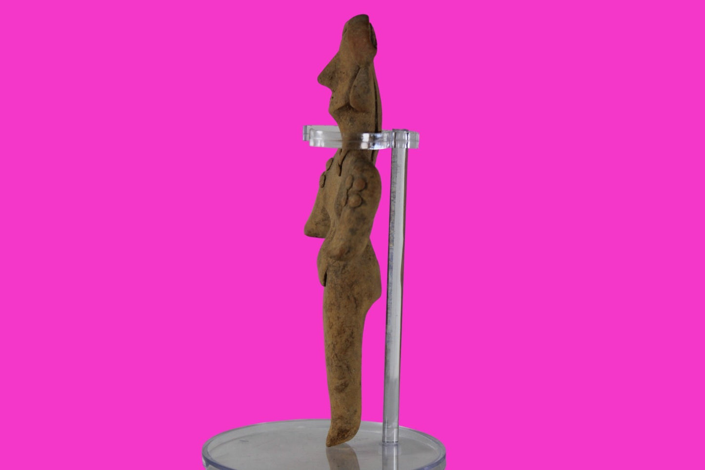 Pre Columbian Artifact 6 Inch Tall Shaft Tomb Figure Colima Mexico 100BC COA 281