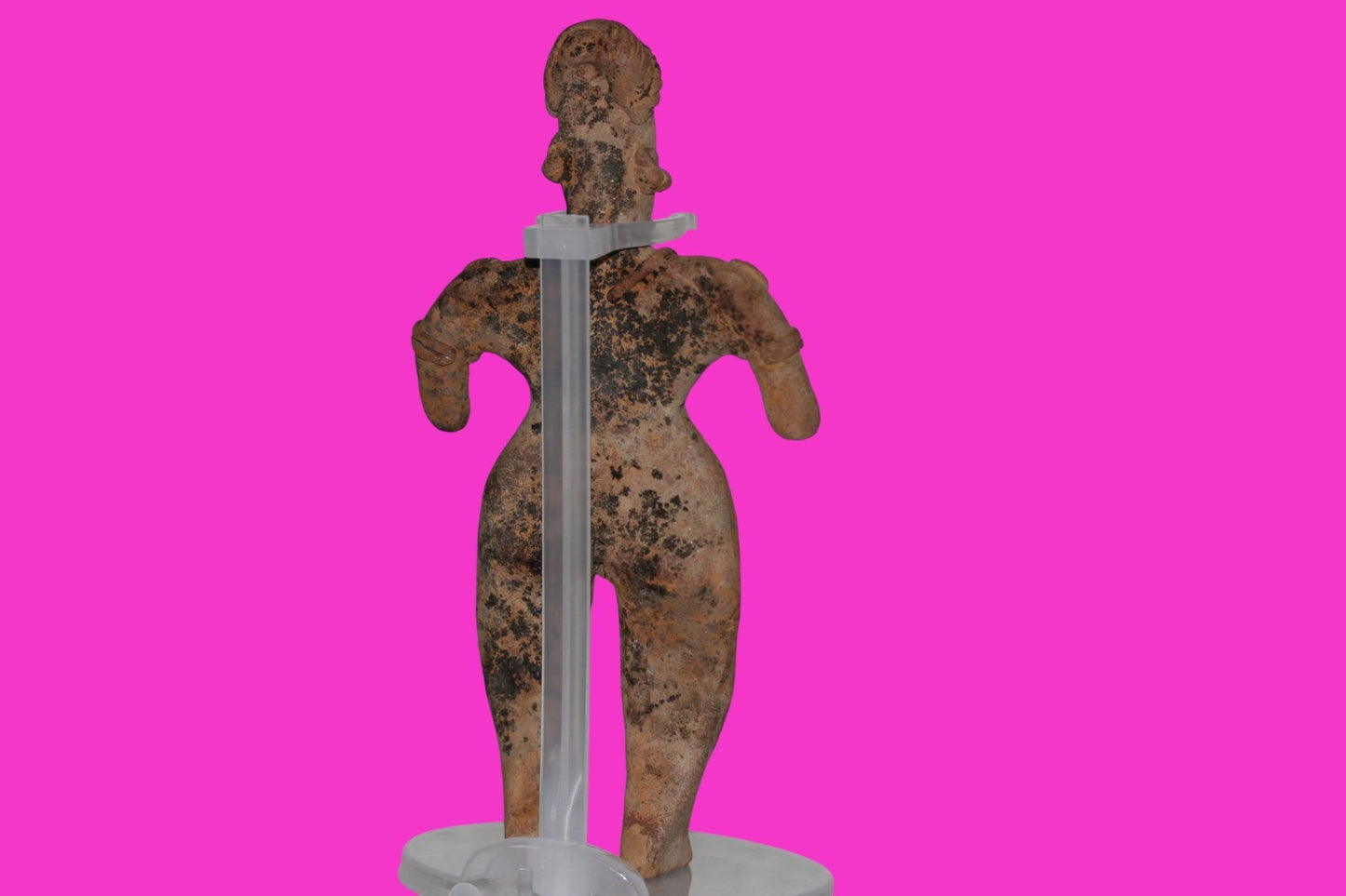 Pre Columbian Artifact 7 inch Female Tomb Figure Colima Mexico 100 BC COA 257