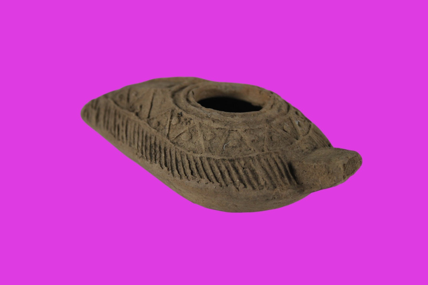 Ancient Holy Land Oil Lamp Artifact  From Jesus Christ Homeland 400-600AD COA 37