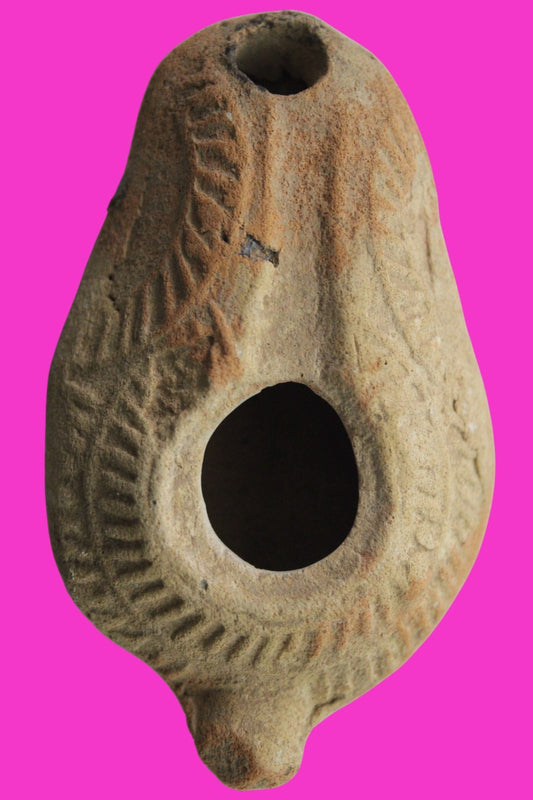 Ancient Holy Land Oil Lamp Artifact From Jesus Christ Home Land 100-500AD COA 66
