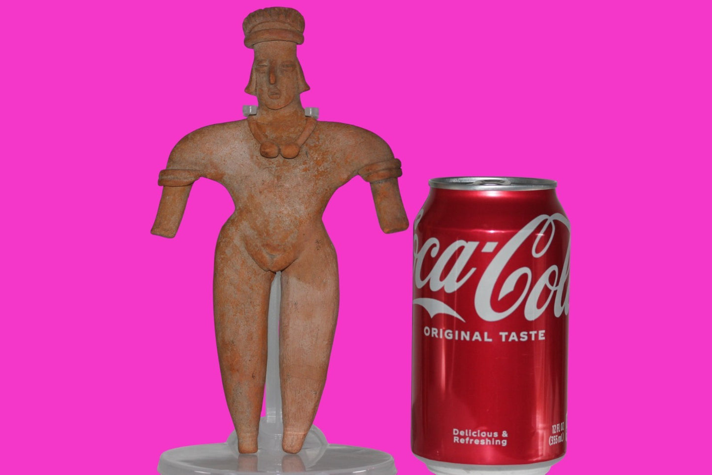 Pre Columbian Artifact 7 Inch Female Tomb Figure Colima Mexico 100 BC COA 240