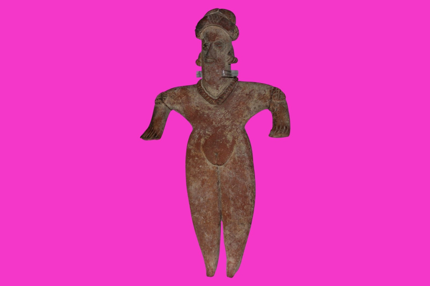 Pre Columbian Artifact 9 in Female Shaft Tomb Figure Colima Mexico 100BC COA 275