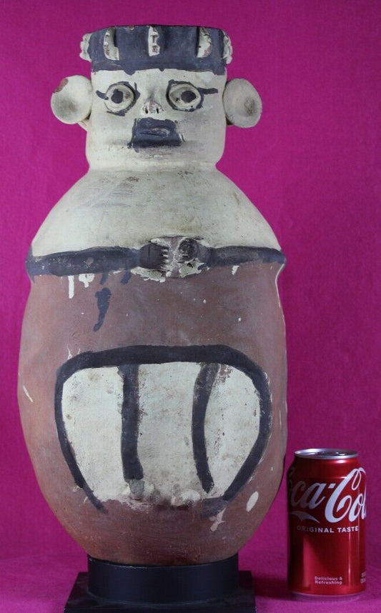 Authentic Pre Columbian Artifact 18 Inch Chancay Man Ex Arte Primitivo COA T106