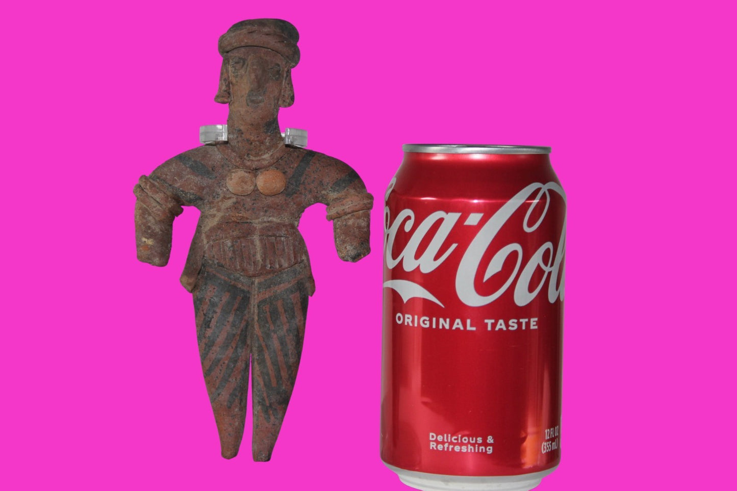 Pre Columbian Artifact 6 inch Male Shaft Tomb Figure Colima Mexico 100BC COA 265