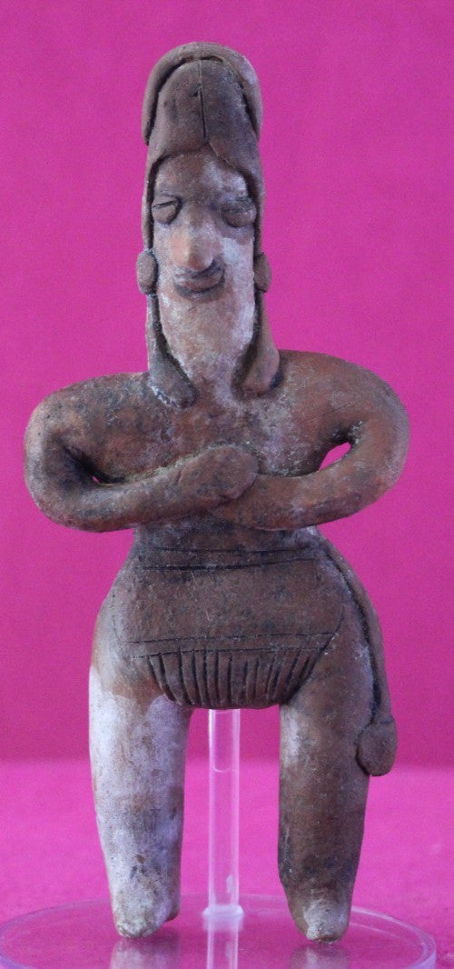 Pre Columbian Artifact Authentic Pretty Lady Tomb Figure Colima Mexico COA 195