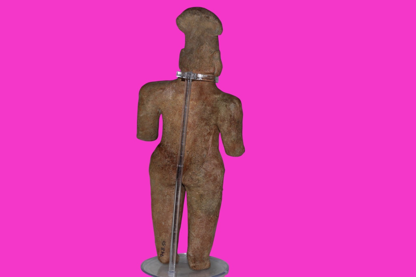 Pre Columbian Artifact Giant 10in Female Tomb Figure Colima Mexico 100BC COA 272