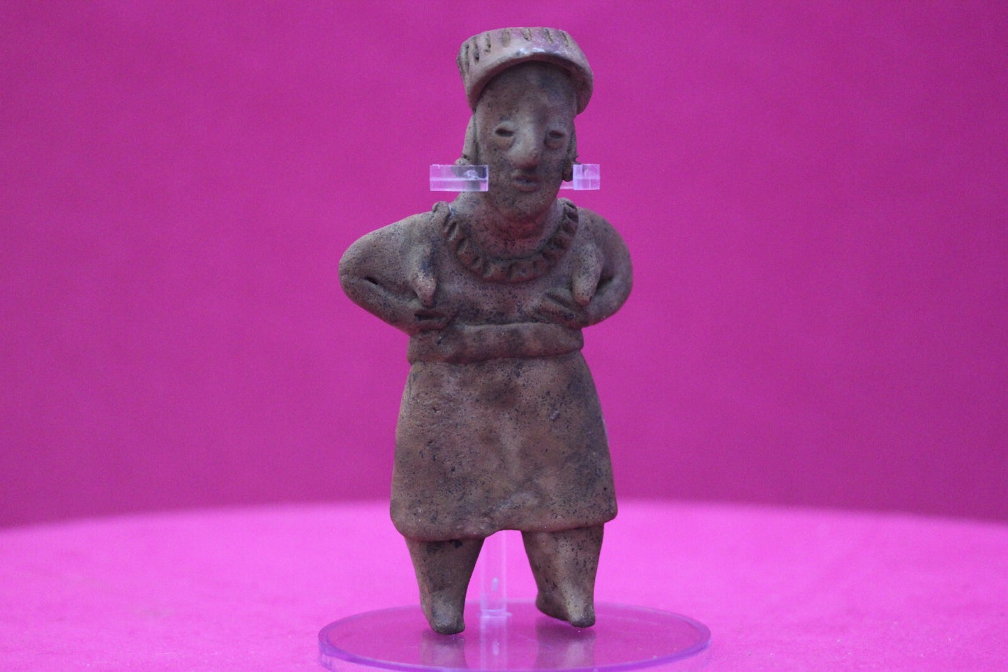 Pre Columbian Authentic Artifact Old Grandma Colima Mexico 100 BC-250 AD COA 151