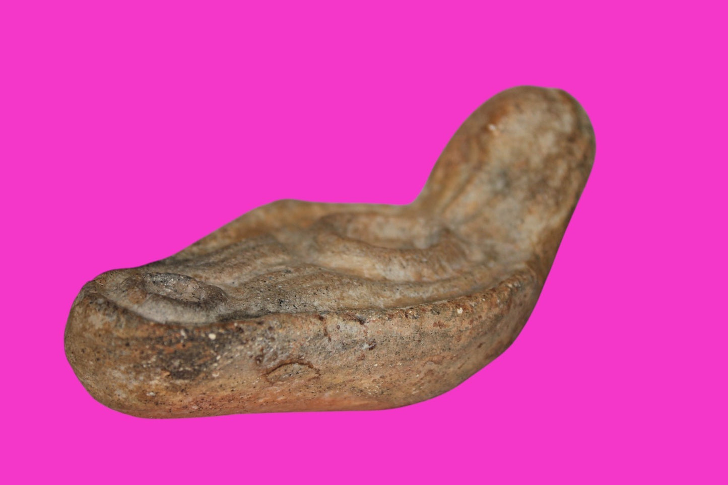 Oil Lamp Holy Land Ancient Artifact Jesus Christ Home Israel 100-400 AD COA J122