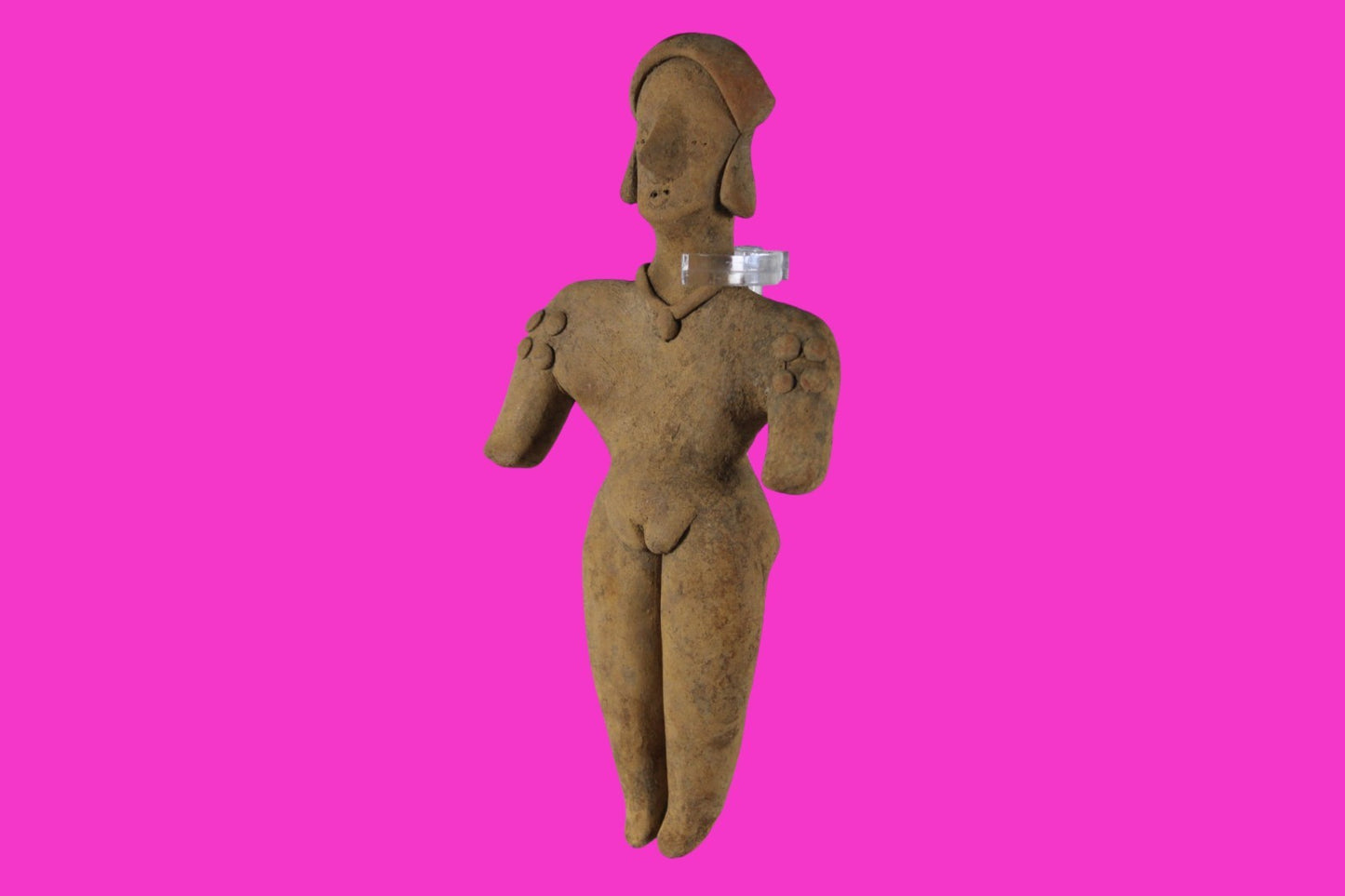 Pre Columbian Artifact 6 Inch Tall Shaft Tomb Figure Colima Mexico 100BC COA 281