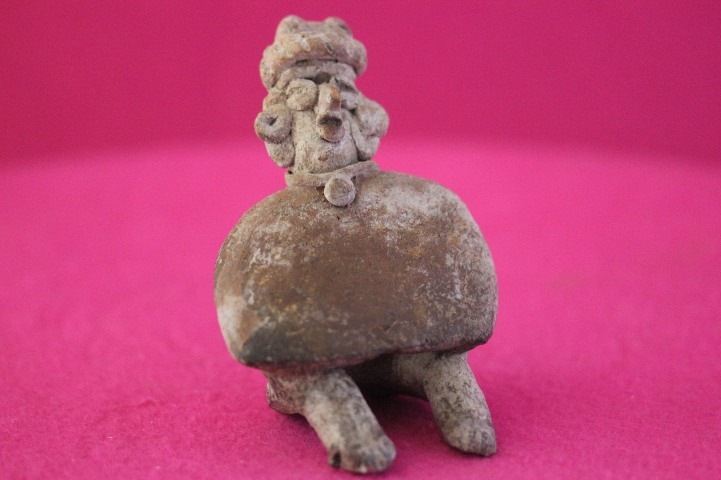 Pre Columbian Authentic Artifact Rare Skirted Tomb Figure Colima Mexico COA 183