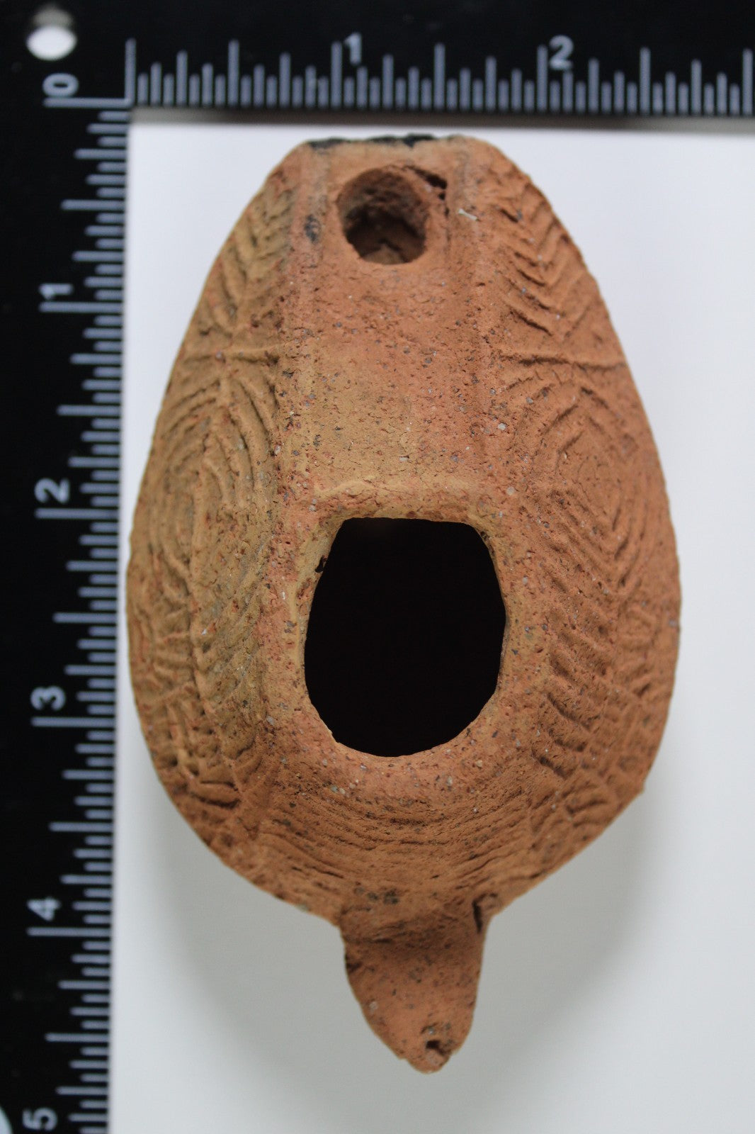 Oil Lamp Holy Land Ancient Artifact Jesus Christ Home Israel 300-600 AD COA 130