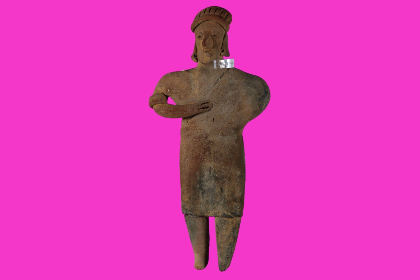 Pre Columbian Artifact Rare Arm in Sling Tomb Figure Colima Mexico 100BC COA 287