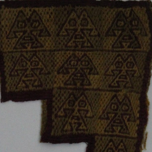 Pre Columbian Artifact Authentic Frameable Textile Border Chancay Peru COA 21