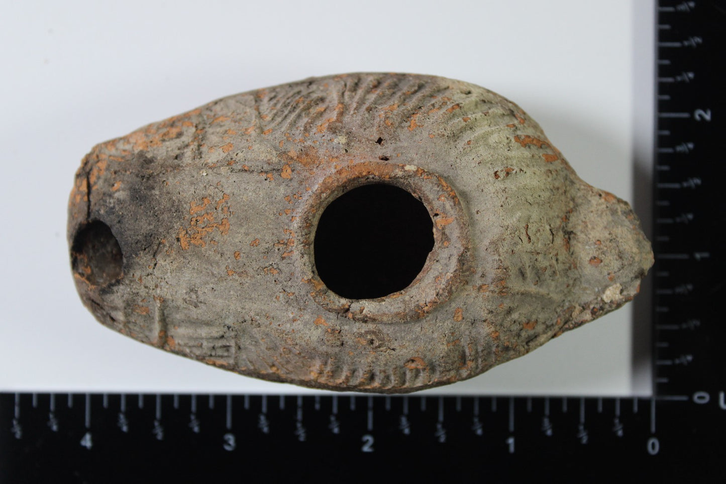 Oil Lamp Holy Land Ancient Artifact Jesus Christ Home Israel 300-600 AD COA 115