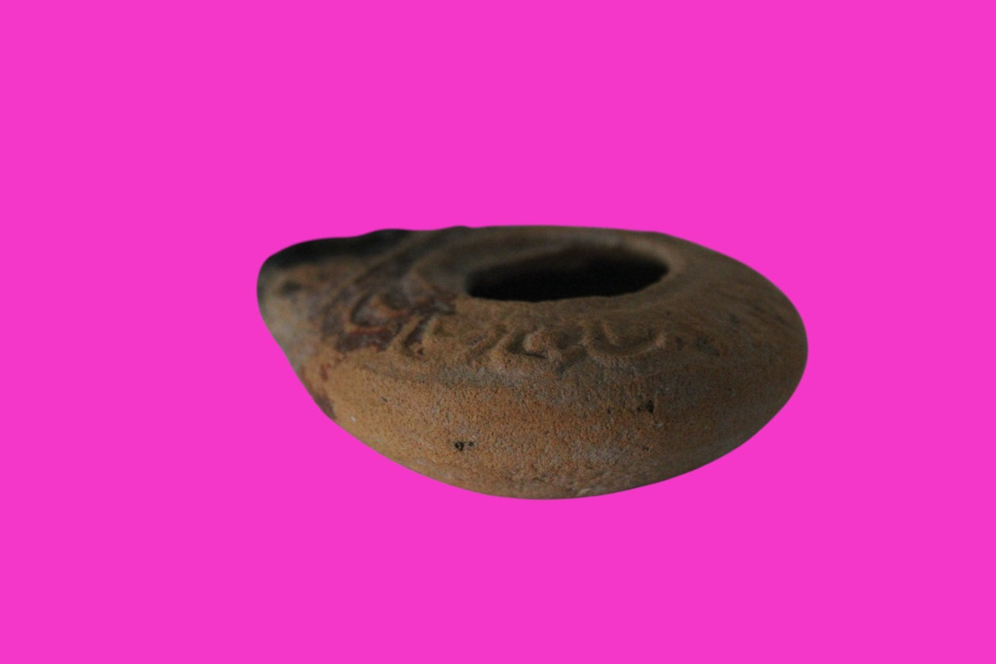 Ancient Holy Land Oil Lamp Artifact Jesus Christ Homeland 100BC-400AD COA 17