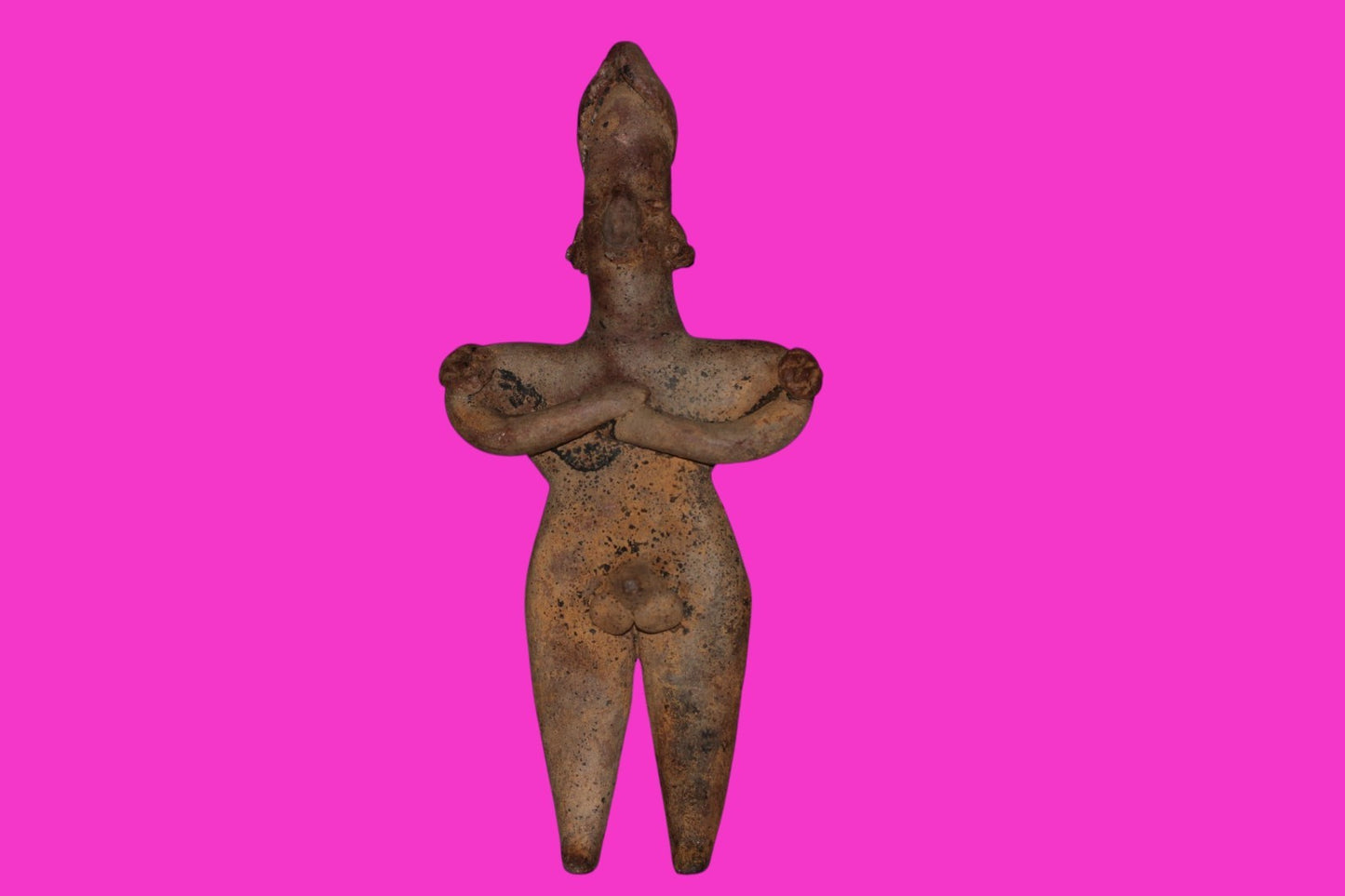 Pre Columbian Authentic Artifact Male Shaman Tomb Figure Colima Mexico COA 18