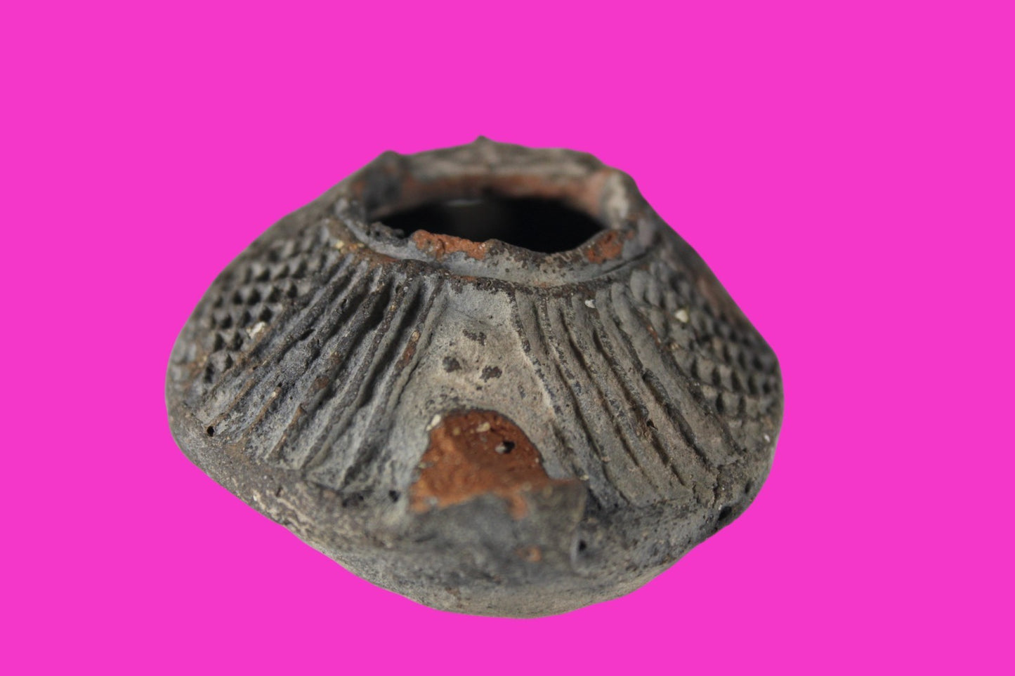 Oil Lamp Holy Land Ancient Artifact Jesus Christ Home Israel 300-600 AD COA 119