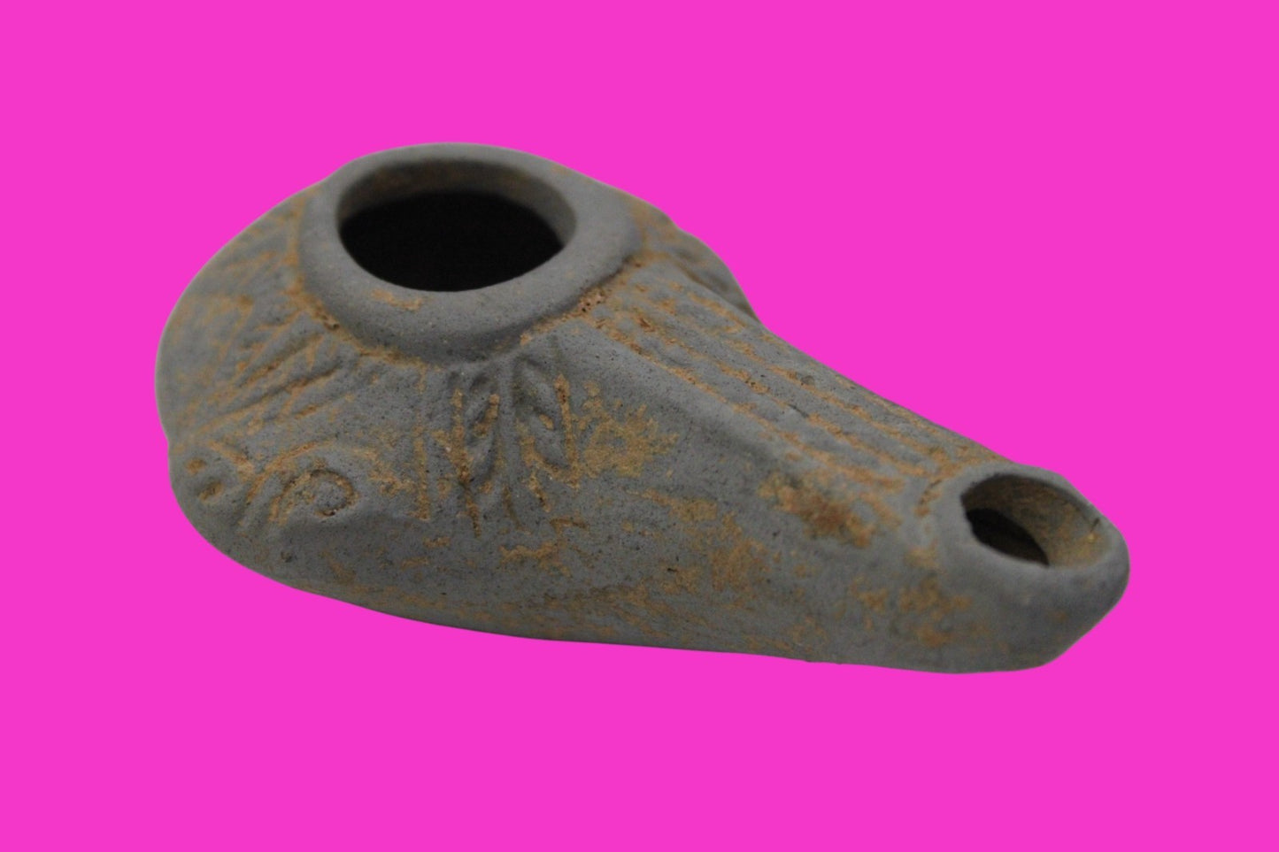 Ancient Holy Land Oil Lamp Artifact From Jesus Christ Home Land 100-500AD COA 68