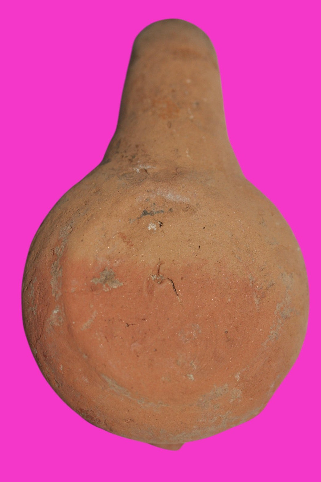 Oil Lamp Holy Land Ancient Artifact Jesus Christ Home Israel 100-400 AD COA J105
