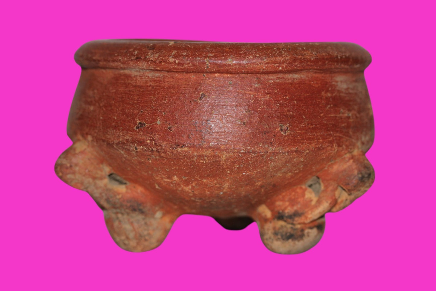 Pre Columbian Artifact Authentic Tripod Bowl Gran Cocle Panama 800 AD COA J74