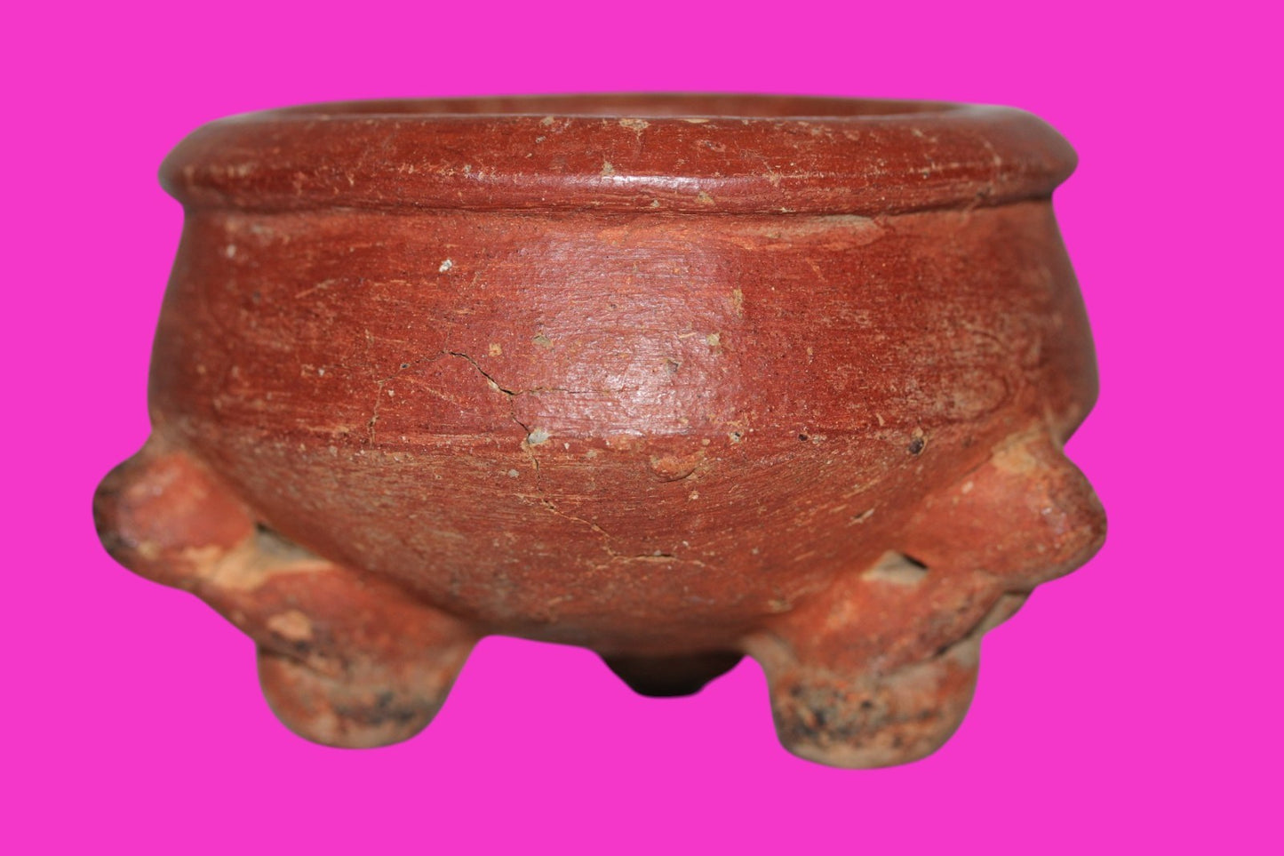 Pre Columbian Artifact Authentic Tripod Bowl Gran Cocle Panama 800 AD COA J74