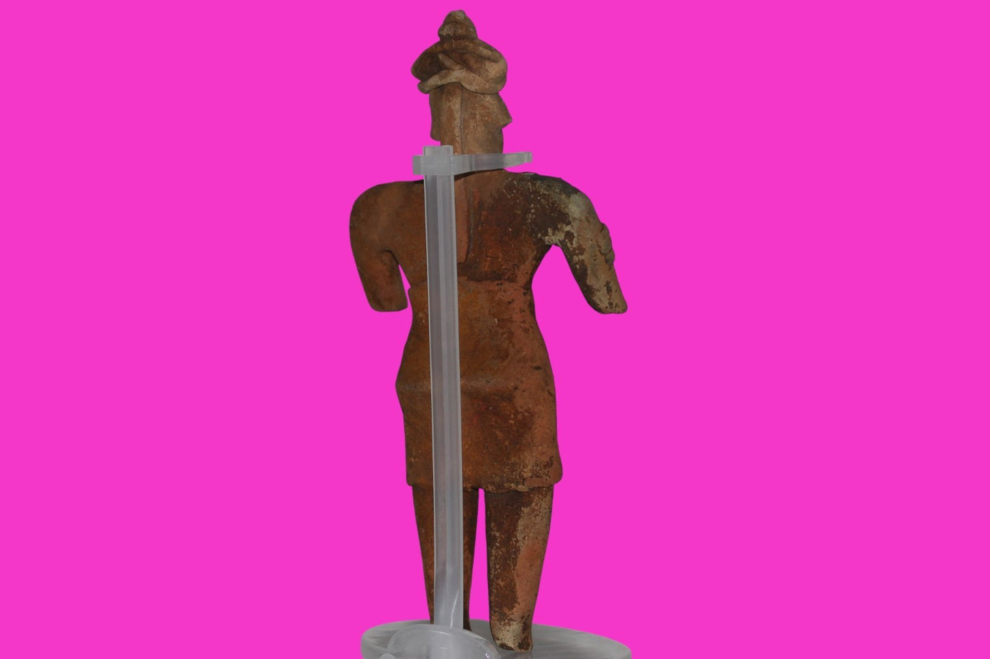 Pre Columbian Artifact 8 inch Female Tomb Figure Colima Mexico 100 BC COA 258