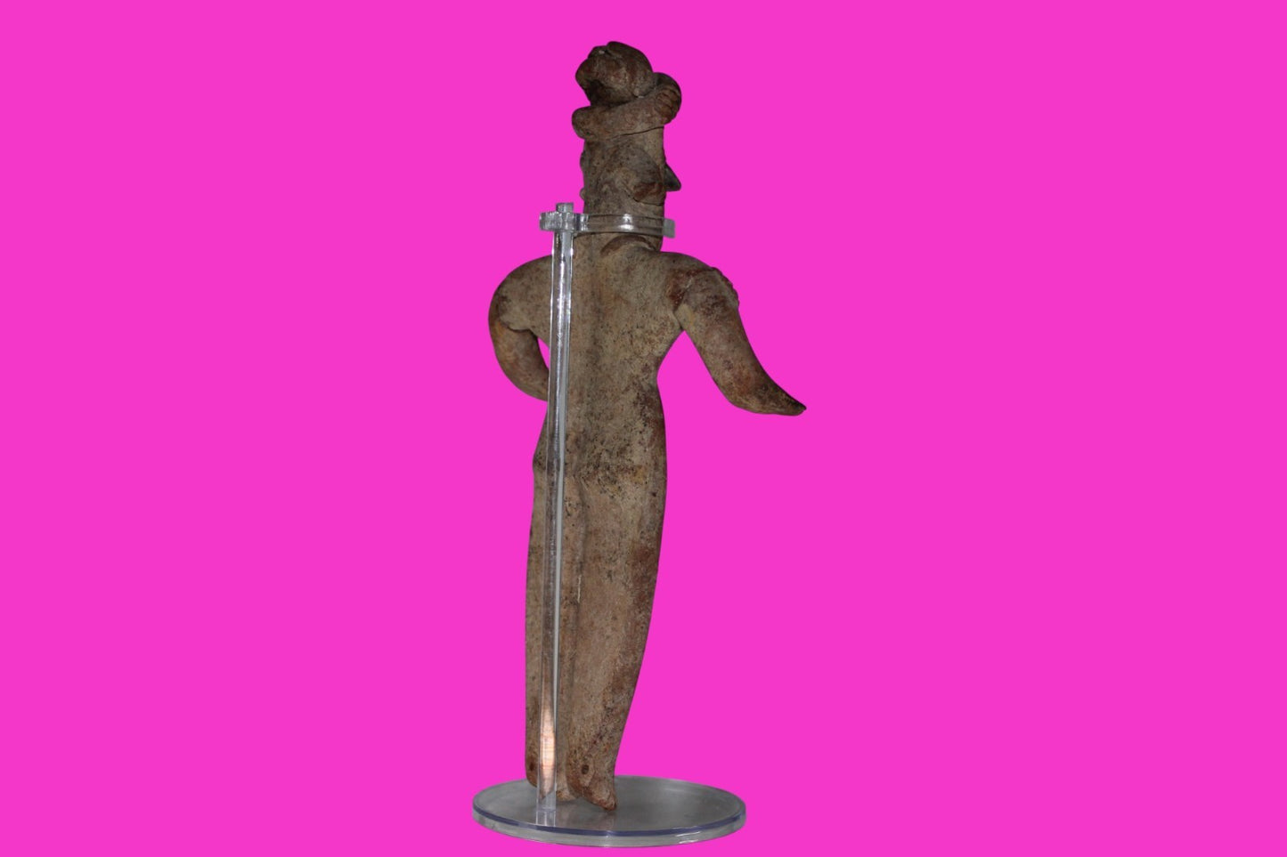 Pre Columbian Artifact 9 in Female Shaft Tomb Figure Colima Mexico 100BC COA 275