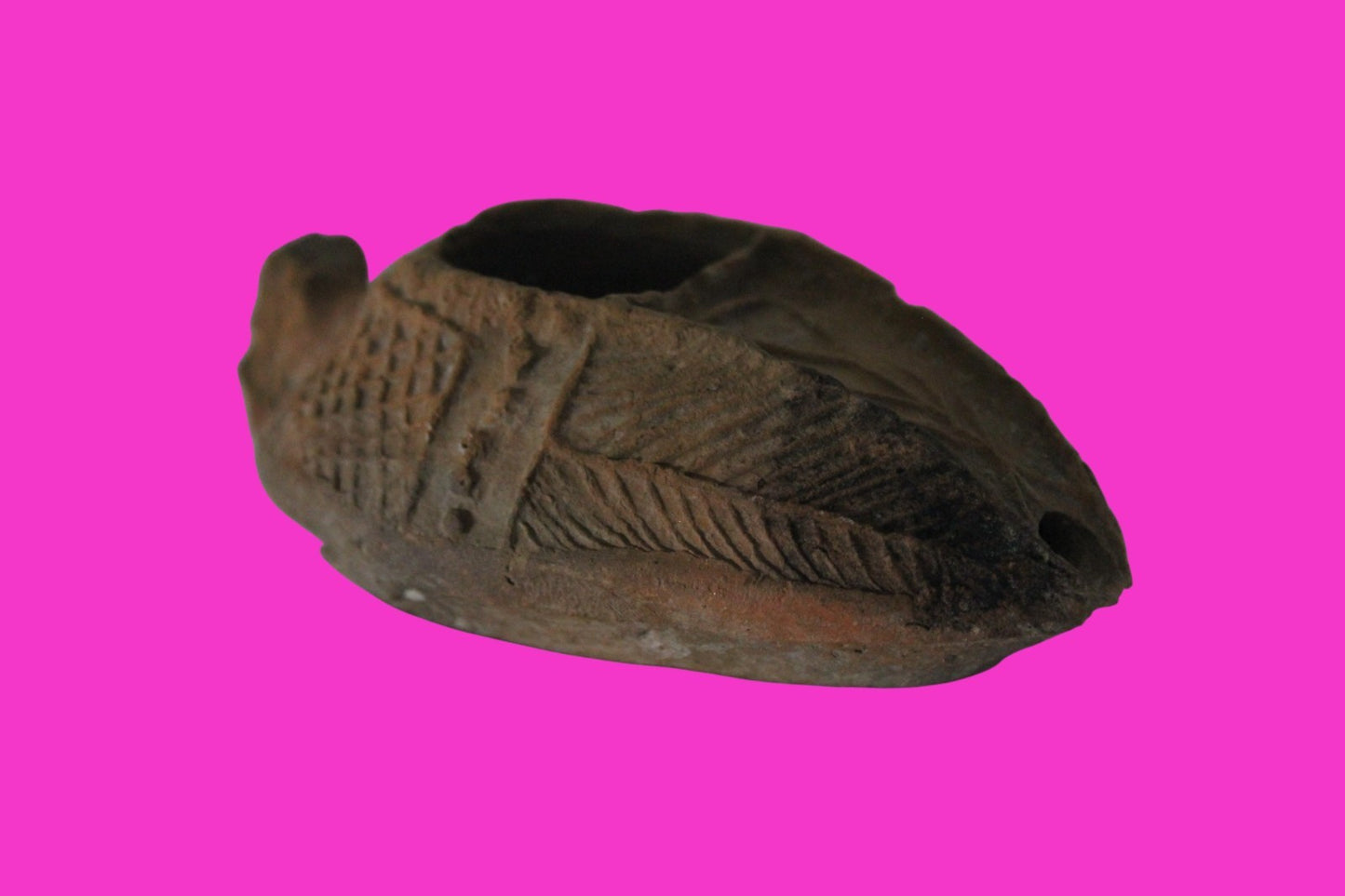 Ancient Holy Land Oil Lamp Artifact Jesus Christ Homeland 100BC-400AD COA 13