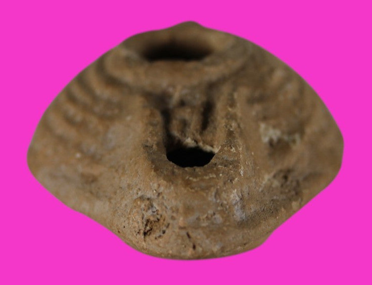 Holy Land Oil Lamp Ancient Artifact Jesus Christ Homeland - 400 AD COA L10