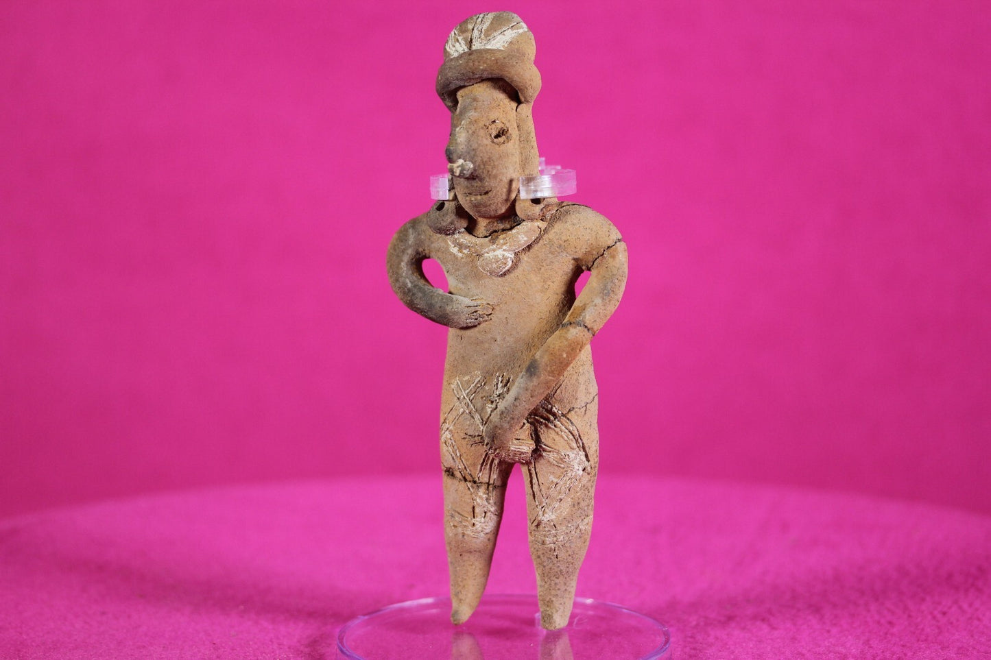 Pre Columbian Artifact Authentic Tomb Figure Colima Ex Arte Primitivo COA T74