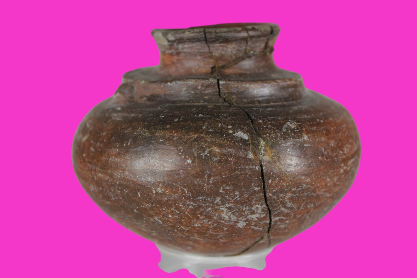 Pre Columbian Authentic Artifact Repaired Mayan Olla Yucatan 250-900 AD COA J69